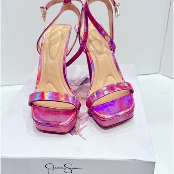 Jessica Simpson Women's Adonia High Heel Sandal Heeled platform pumps shoes - Picture 9 of 12